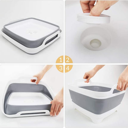 Collapsible Strainer Foldable Fruit Veggies Wash Colander Travel Storage Basket