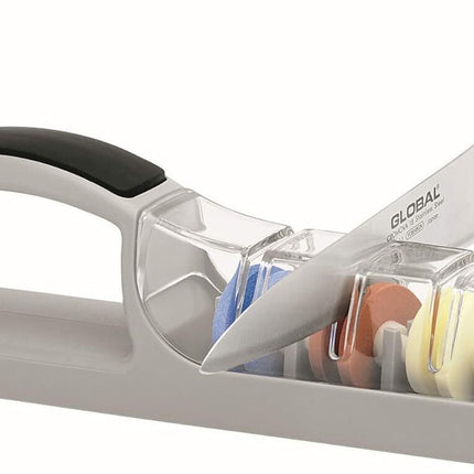 MinoSharp Plus 3-Stage Ceramic Water Sharpener 550/GB for Global Knives Knife