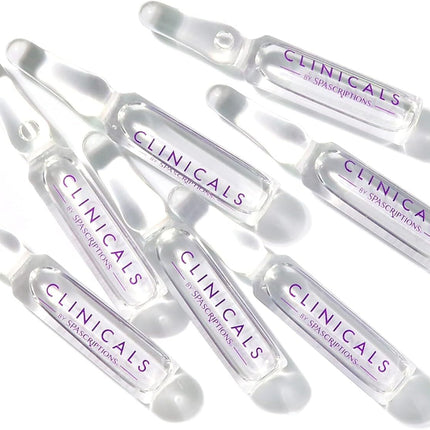 Spascriptions Clinicals Resurfacing Serum Ampoules 7-Pack 2.8ml Each Niacinamide Glycolic Acid PHAs Youthful Glow