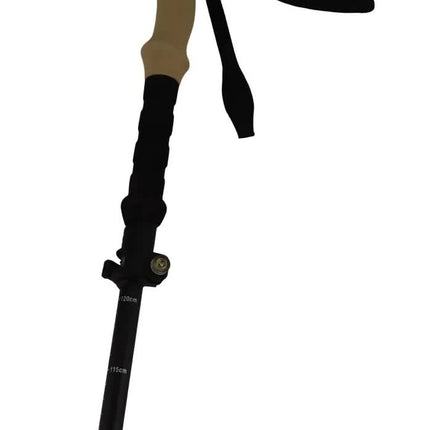 2x Telescopic Adjustable Hiking Pole Folding Walking Stick Adjustable Trekking 105cm - 125cm
