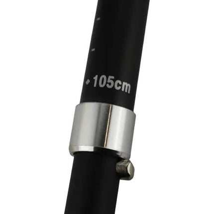 2x Telescopic Adjustable Hiking Pole Folding Walking Stick Adjustable Trekking 105cm - 125cm