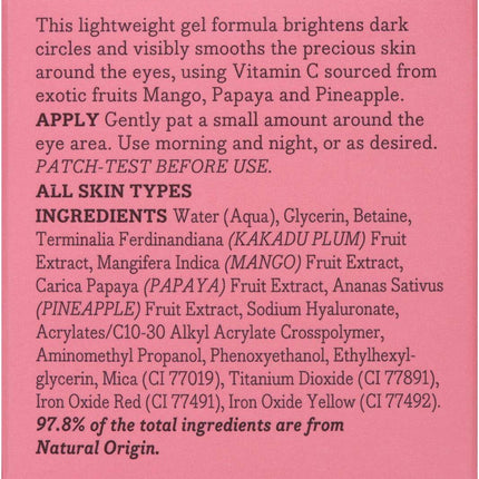Essano Advanced Brightening Vitamin C Eye Gel, 10g