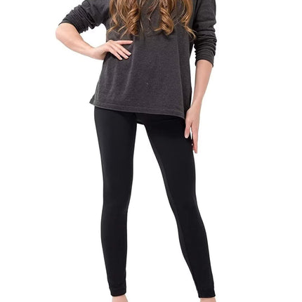 Womens Fuzzy Thermal Fur Lined High Waist Leggings Pants Thermals Warm 320g