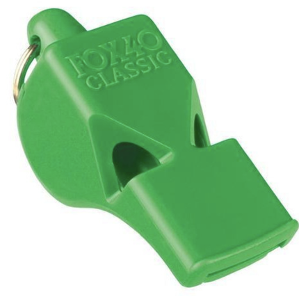 Fox 40 Classic 3 Chamber Whistle Soccer Football Netball Sports Basketball - Green