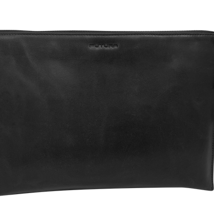 Futura Mens Document Satchel College School Office Travel Bag - Black