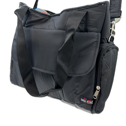 FIB Baby Nappy Bag Diaper Maternity Milk Mummy Changing Travel Tote - Black
