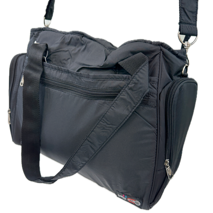 FIB Baby Nappy Bag Diaper Maternity Milk Mummy Changing Travel Tote - Black