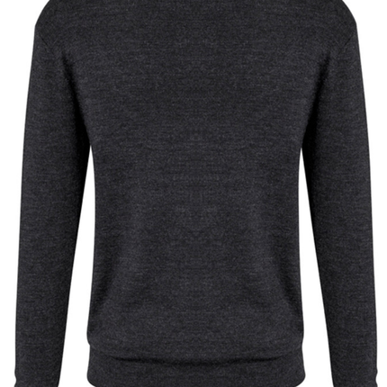Mens Advatex Varesa Wool Pullover Jumper Cardigan V Neck - Charcoal - S