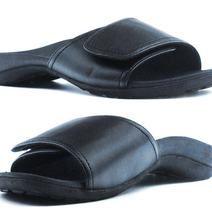 Axign Orthotic Slides Slip On Thongs Slippers Flip Flops - Black - EUR 40 (Mens UK7/Ladies US9)