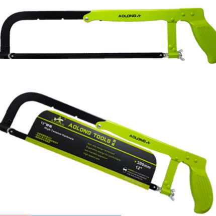 Hacksaw Frame Metal Hack Saw Alloy Steel Heavy Duty Blade DIY 300mm 12"