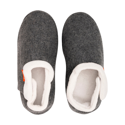 ARCHLINE Orthotic Slippers CLOSED Arch Scuffs Orthopedic Moccasins Shoes in Grey Marle - EUR 46