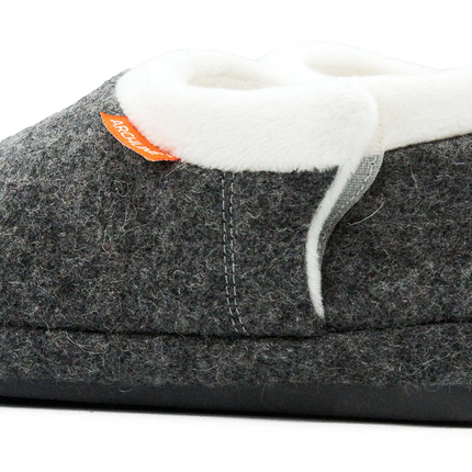 ARCHLINE Orthotic Slippers CLOSED Arch Scuffs Orthopedic Moccasins Shoes in Grey Marle - EUR 47