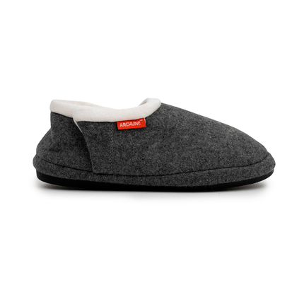 ARCHLINE Orthotic Slippers CLOSED Arch Scuffs Orthopedic Moccasins Shoes in Grey Marle - EUR 47