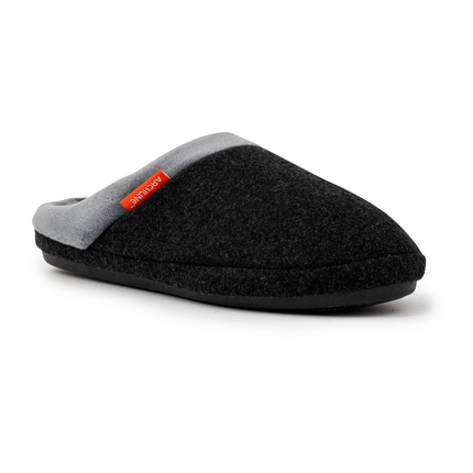 ARCHLINE Orthotic Slippers Slip On Arch Scuffs Orthopedic Moccasins in Charcoal Marle - EUR 42