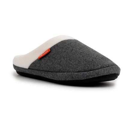 ARCHLINE Orthotic Slippers Slip On Arch Scuffs Orthopedic Moccasins in Grey Marle - EUR 40