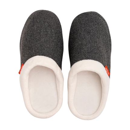 ARCHLINE Orthotic Slippers Slip On Arch Scuffs Orthopedic Moccasins in Grey Marle - EUR 40