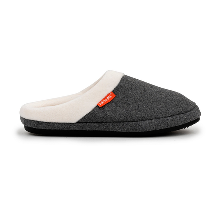 ARCHLINE Orthotic Slippers Slip On Arch Scuffs Orthopedic Moccasins in Grey Marle - EUR 42