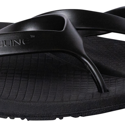 ARCHLINE Orthotic Thongs Arch Support Shoes Footwear Flip Flops Orthopedic - Black/Black - EUR 47