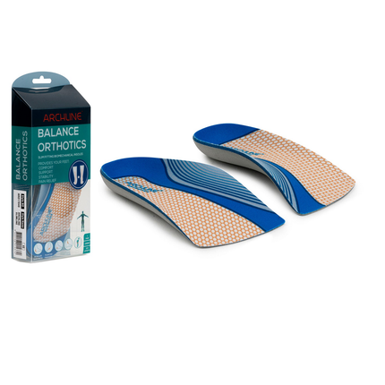 ARCHLINE 3/4 Slim Orthotics Plantar Fasciitis Insoles Balance Support Relief - EUR 47