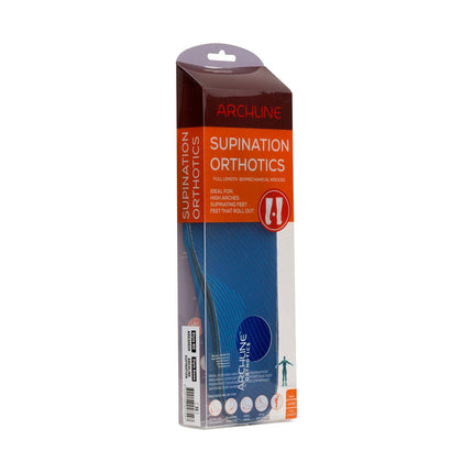 Archline Supination Orthotic Insoles - Full Length (Unisex) Plantar Fasciitis High Arch - Euro 41