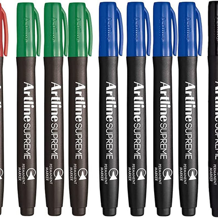 2x 15pcs (30pcs Total) Artline Supreme Permanent Markers - Assorted Colours