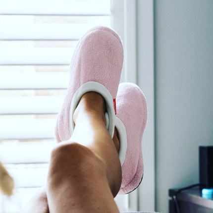 ARCHLINE Orthotic Slippers Closed Scuffs Pain Relief Moccasins - Pink - EUR 43