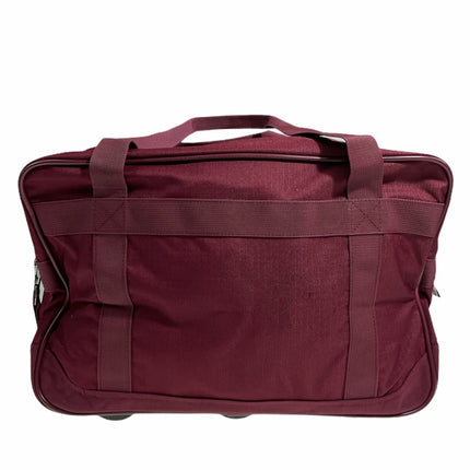 44L Foldable Duffel Bag Gym Sports Luggage Travel Foldaway School Bags - Maroon