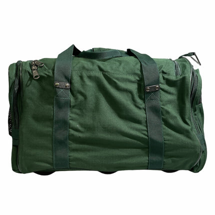 44L Travel Foldable Duffel Bag Gym Sports Luggage Travel Foldaway D-Zip Top School Bags - Bottle Green