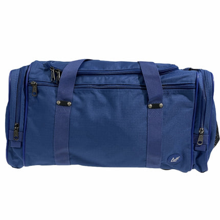 44L Travel Foldable Duffel Bag Gym Sports Luggage Travel Foldaway D-Zip Top School Bags - Royal Blue