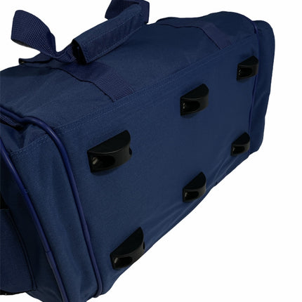 44L Travel Foldable Duffel Bag Gym Sports Luggage Travel Foldaway D-Zip Top School Bags - Royal Blue