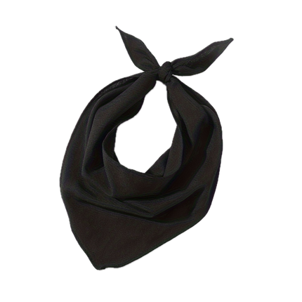 Plain Bandana 100% COTTON Head Wrap Durag Bandanna Summer Biker Scarf Mask - Plain Black