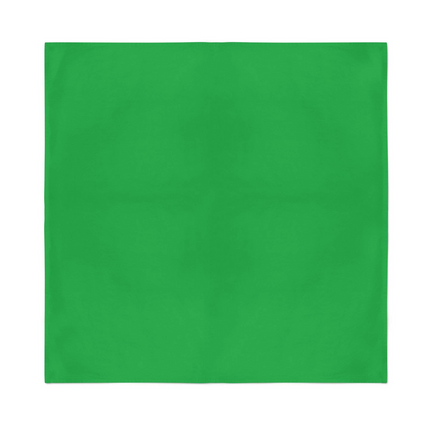 Plain Bandana 100% COTTON Head Wrap Durag Bandanna Summer Biker Scarf Mask - Green