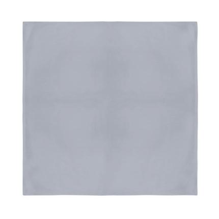 Plain Bandana 100% COTTON Head Wrap Durag Bandanna Summer Biker Scarf Mask - Grey