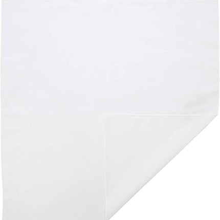 Plain Bandana 100% COTTON Head Wrap Durag Bandanna Summer Biker Scarf Mask - White