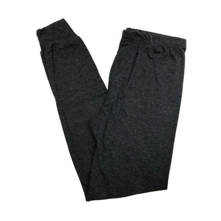 Mens Merino Wool Blend Long John Thermal Pants Underwear Thermals Warm Winter - Black - S