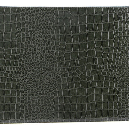 de Burg 4 Piece Table Place Mat Set Placemat with Croc Pattern - Green