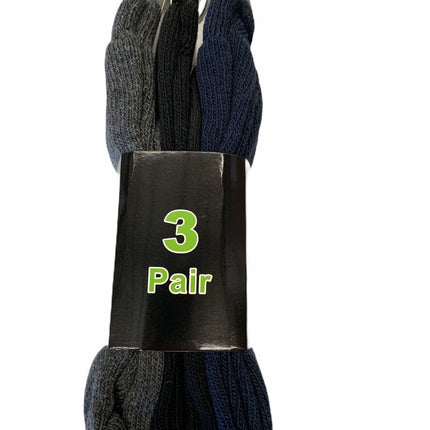 12 Pairs Mens Bamboo Work Socks Extra Warm Winter Thermal Soft