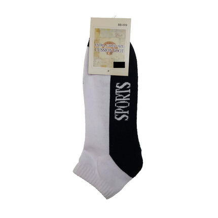 24x COTTON ANKLE SOCKS Sport Cushion Foot Low Cut Running - Assorted Colours Bulk - 11-14