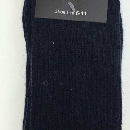 2 Pairs WOOL BLEND SOCKS Mens Soft Dress Thick Work Thermal Warm Cushion Foot - 6-11