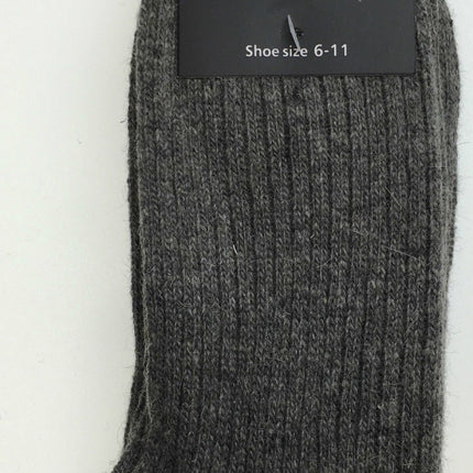 2 Pairs WOOL BLEND SOCKS Mens Soft Dress Thick Work Thermal Warm Cushion Foot - 6-11