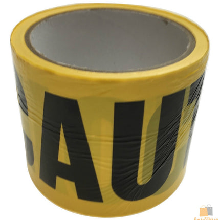 3x CAUTION TAPE Yellow Safety Warning Barricade Industrial Strip Non-Stick 20m