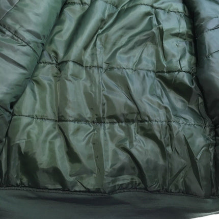 Plus Size Quilted Jacket Zip Up Classic Padded Flight Flying Winter Big & Tall - Bottle Green - 7XL
