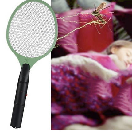 2x BUG ZAPPER RACKET Fly Mosquito Pest Swatter Net Racquet Electric Insect Killer