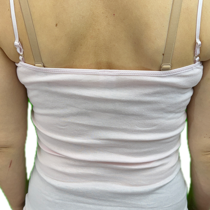 Womens Camisole Top Cami Strap Top Singlet Summer Basic Tank Shirt - Pink - 10-12