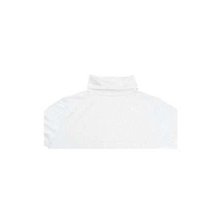 Ladies SKIVVY Womens Long Sleeve Plain Top Warm Turtleneck Cotton High Neck in White - XL