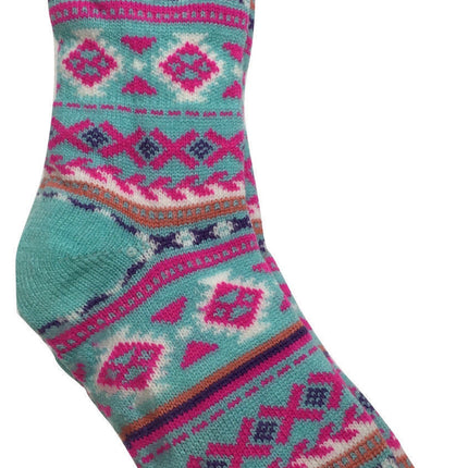 1 Pair Ladies Thick Fur Bed Socks Womens Soft Work Fluffy Slipper Non Slip - One Size