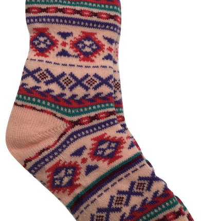 1 Pair Ladies Thick Fur Bed Socks Womens Soft Work Fluffy Slipper Non Slip - One Size