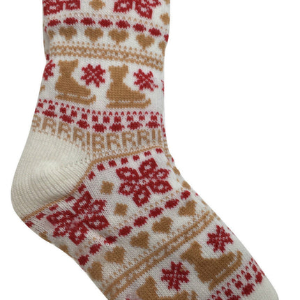 1 Pair Ladies Thick Fur Bed Socks Womens Soft Work Fluffy Slipper Non Slip - One Size