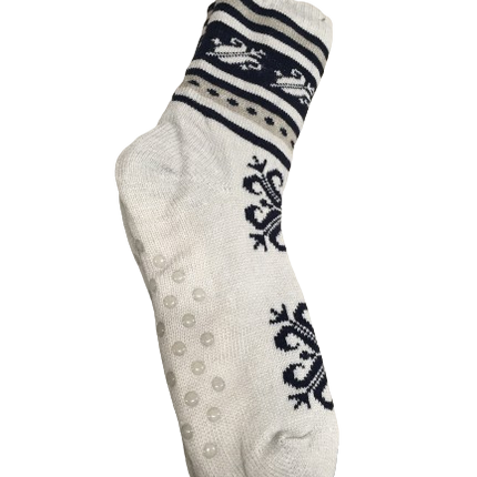 1 Pair Mens Non Slip Thick Fur Warm Winter Bed Socks Thermal Warm Cushion - One Size