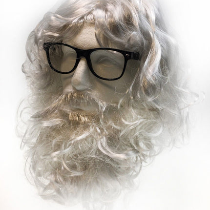 3 in 1 SANTA WIG White Beard Glasses SET Christmas Claus Xmas Costume Party